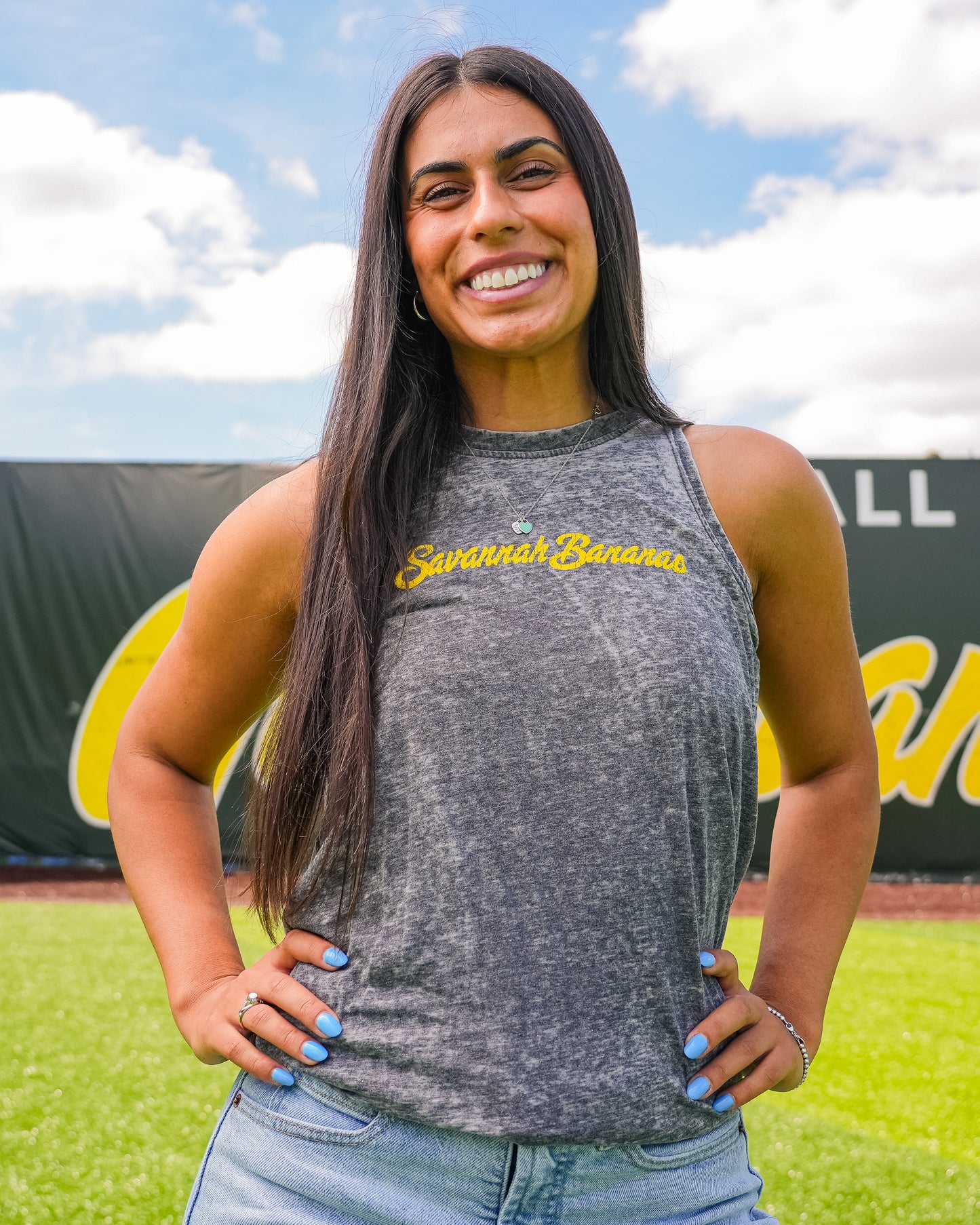 WOMEN'S Bananas Burnout Tank - Gray