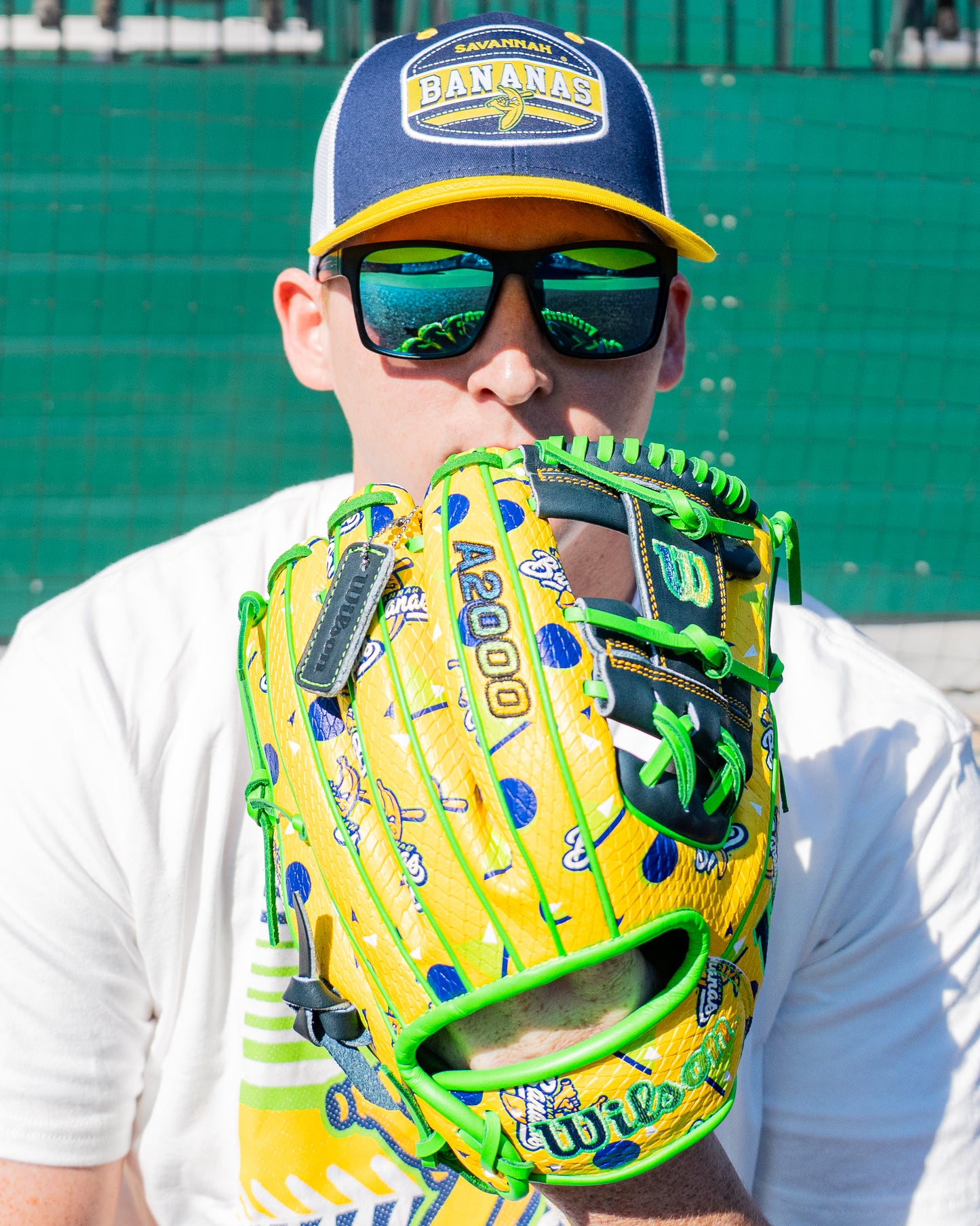 Bananas Zephyr Dakota Patch Adjustable Hat - Navy/Yellow