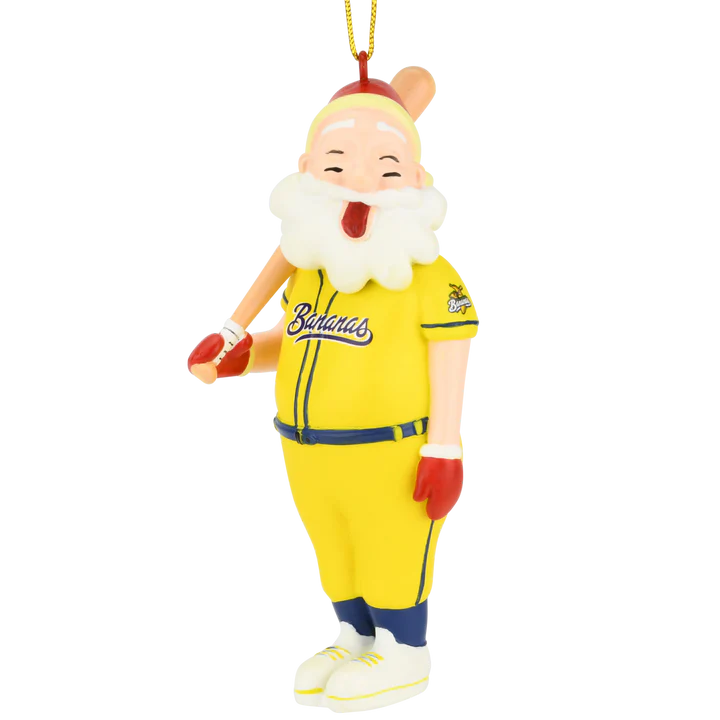 Bananas Santa Ornament