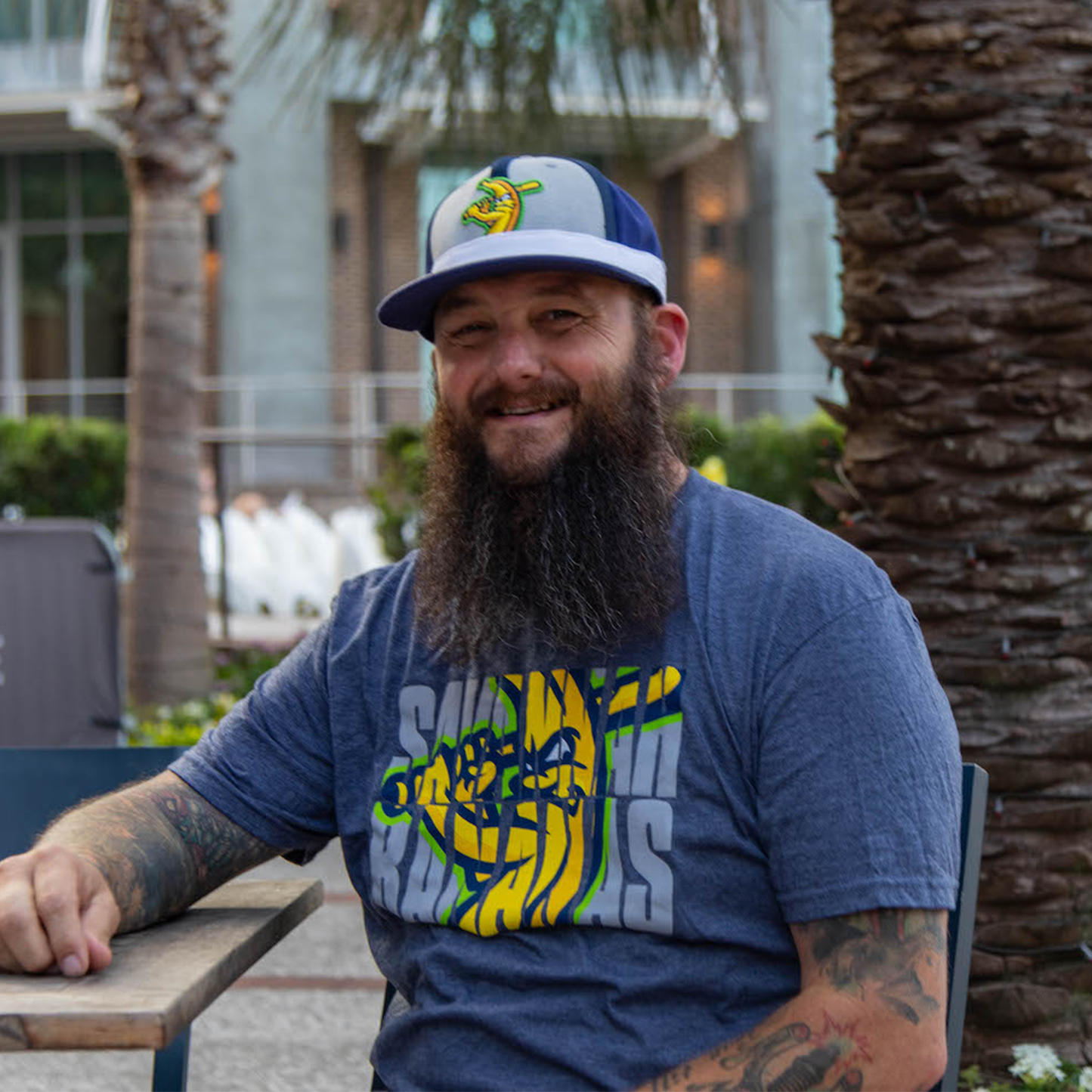 Bananas Short Sleeve Knockout Tee - Heathered Navy