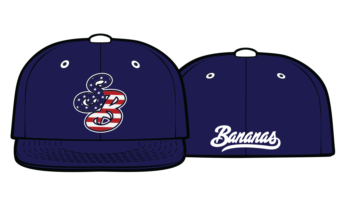 Bananas Stars and Stripes Game Hat