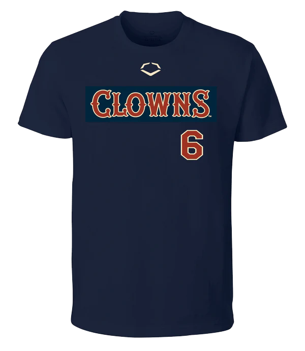 YOUTH Clowns EvoShield Short Sleeve Shirsey - Navy