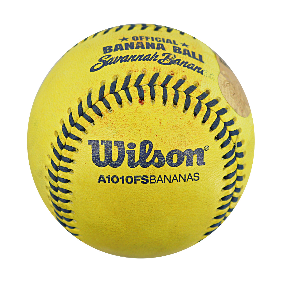 Danny Hosley Savannah Bananas Autographed and Inscribed Game Used Banana Ball from 3/15/25 at Tampa - Showdown Round 2 K