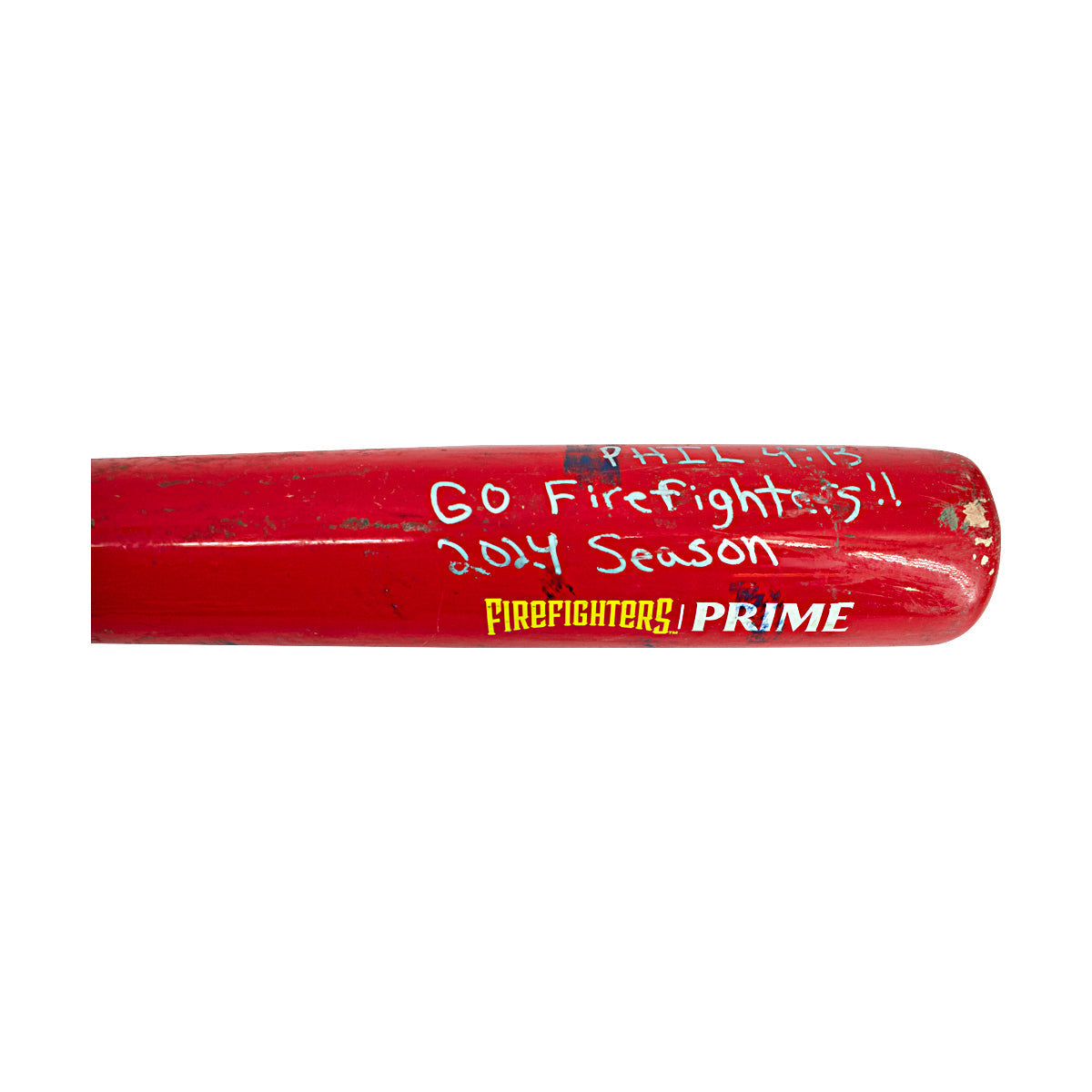 Zach Watson Autographed and Inscribed 2024 Game Used Firefighters Bat
