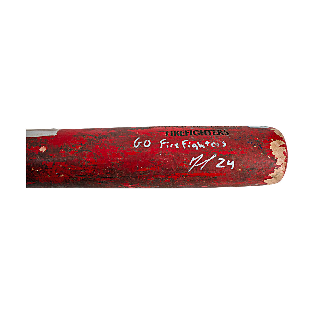 Dakota McFadden Autographed and Inscribed 2024 Game Used Firefighters Bat