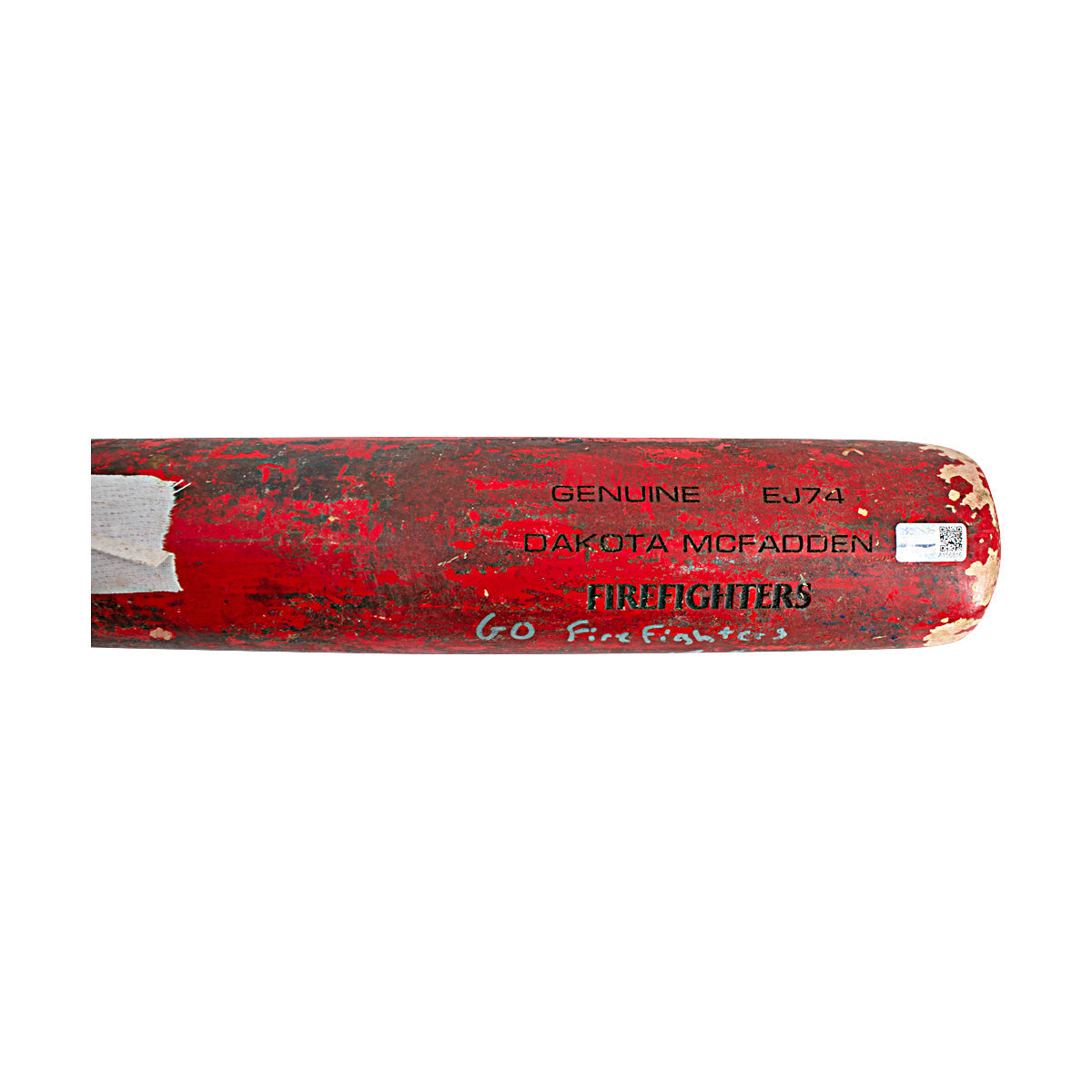 Dakota McFadden Autographed and Inscribed 2024 Game Used Firefighters Bat