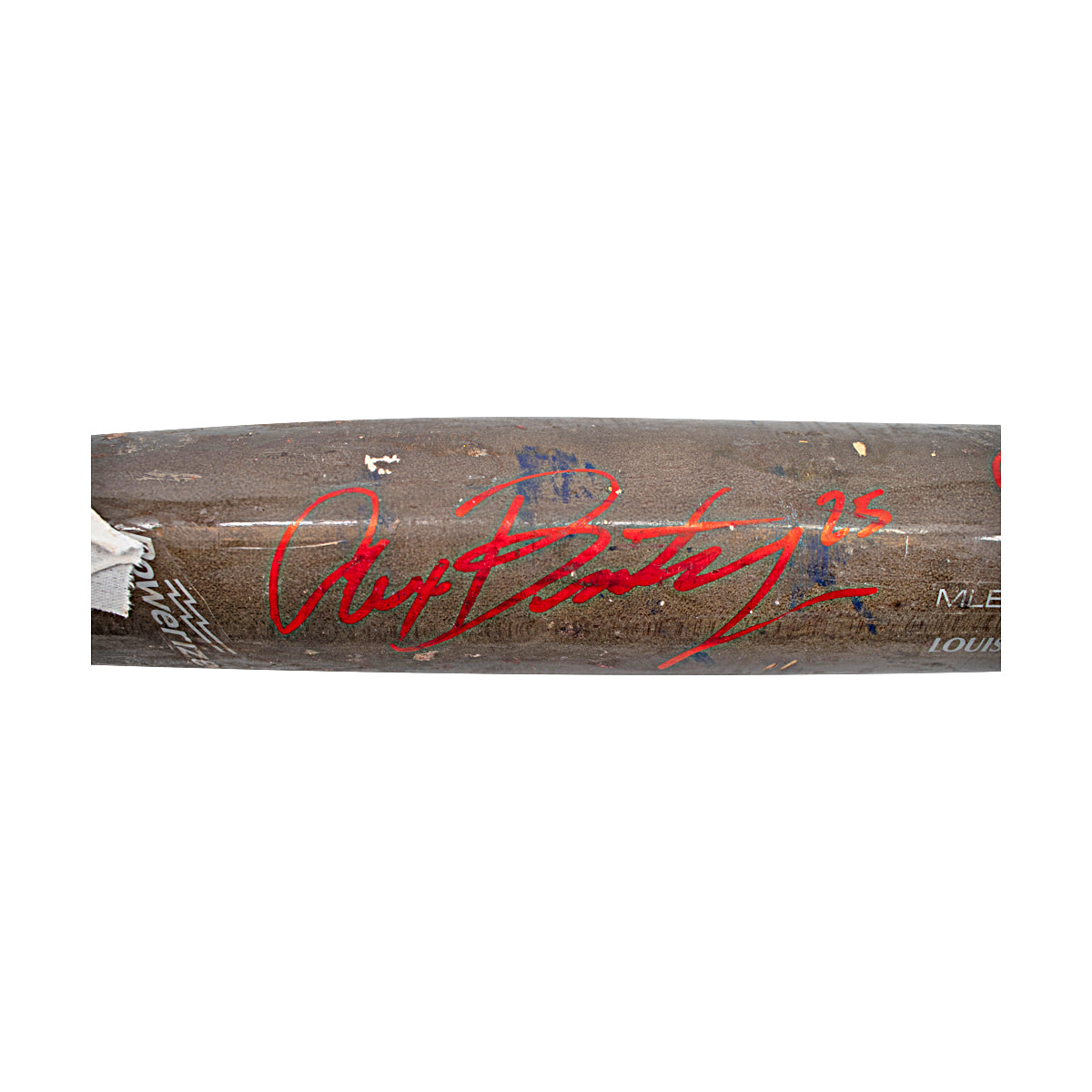 Alex Bentley Autographed and Inscribed 2024 Game Used Firefighters Bat