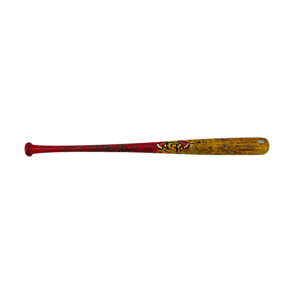 Trey Vanderpool Autographed and Inscribed 2024 Game Used Firefighters Bat