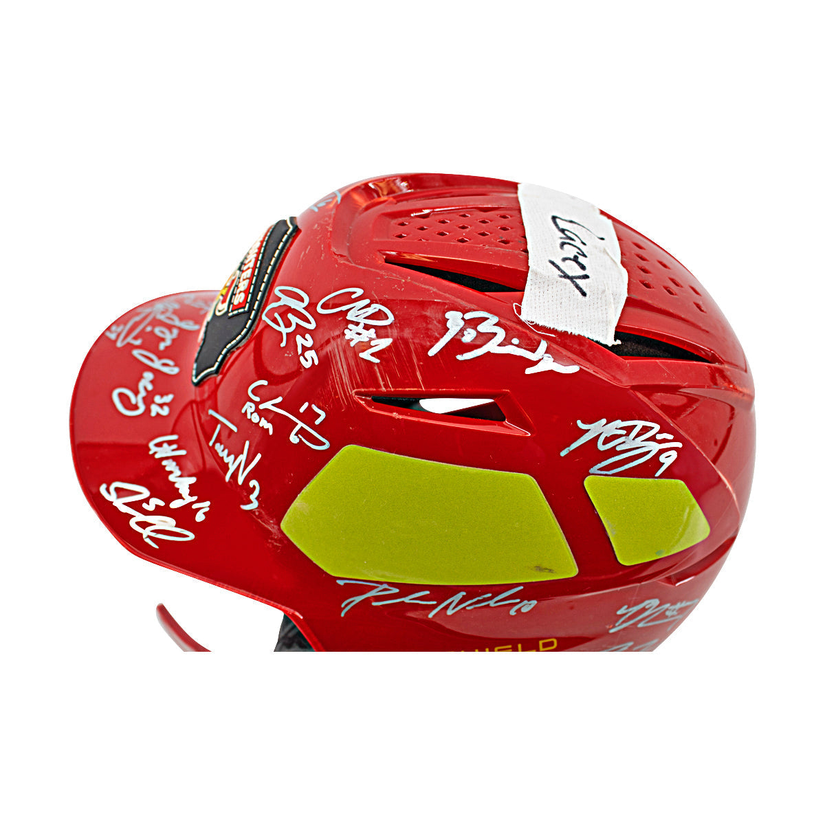 Firefighters 2024 Team Signed Game Used Helmet - Logan Lacey Helmet