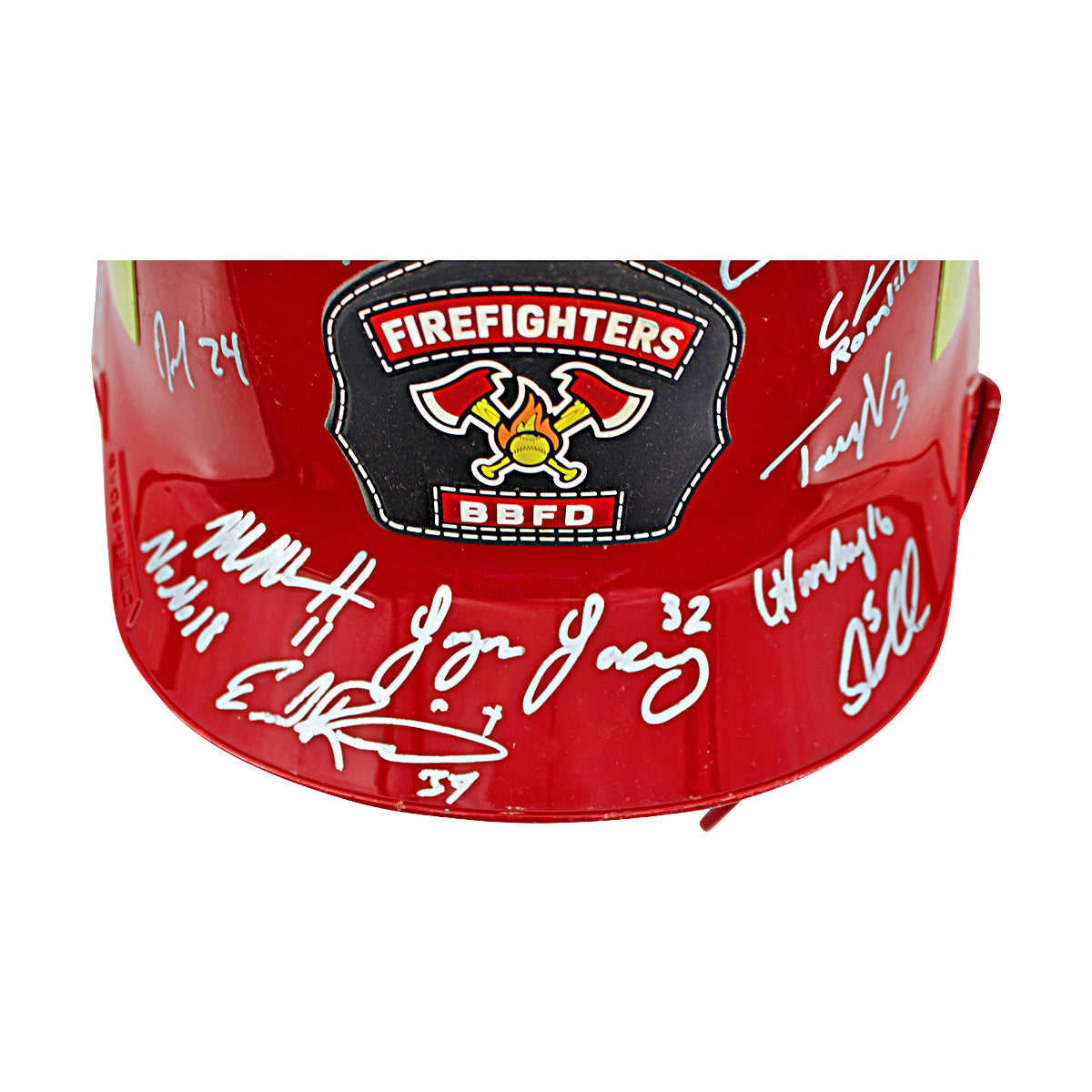 Firefighters 2024 Team Signed Game Used Helmet - Logan Lacey Helmet