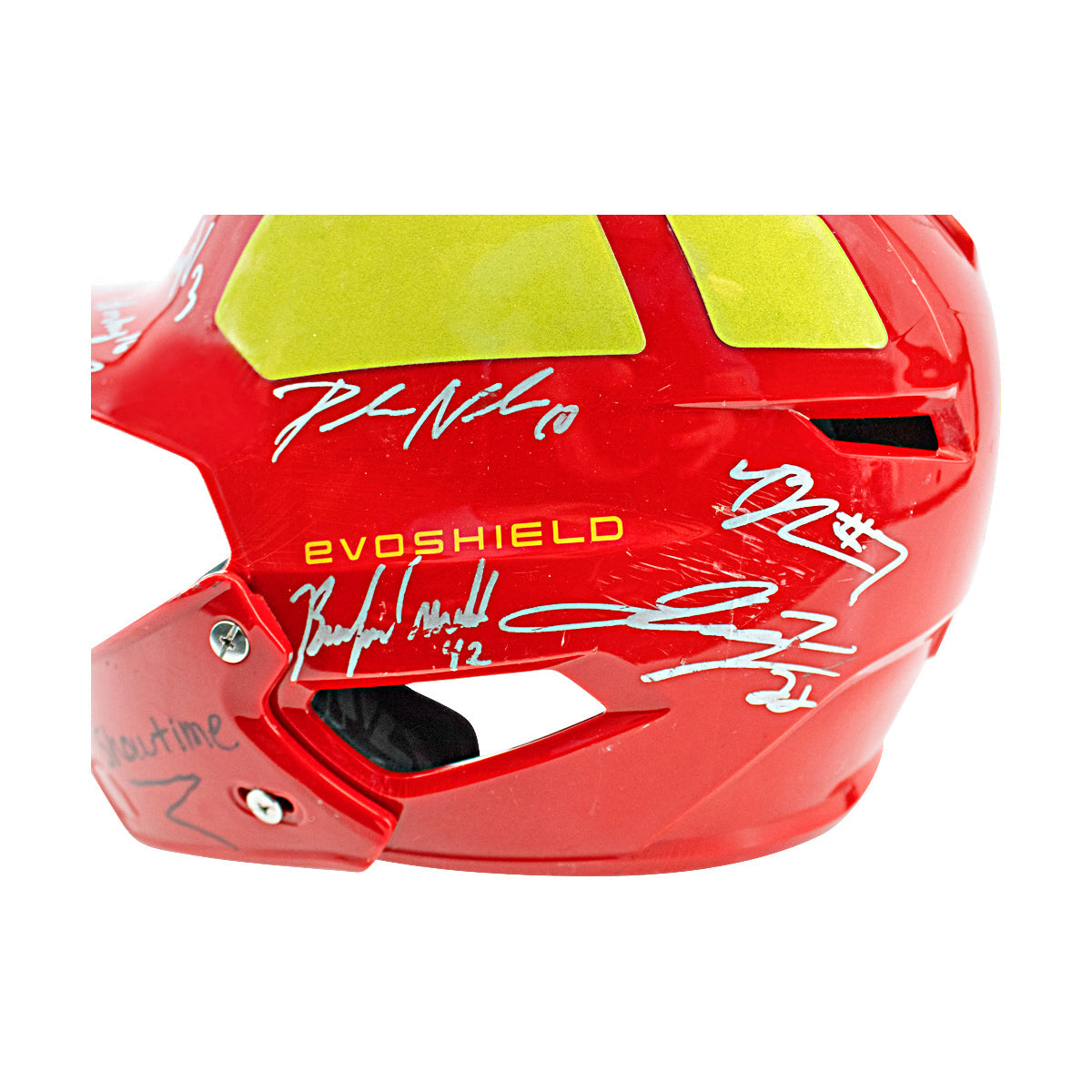 Firefighters 2024 Team Signed Game Used Helmet - Logan Lacey Helmet