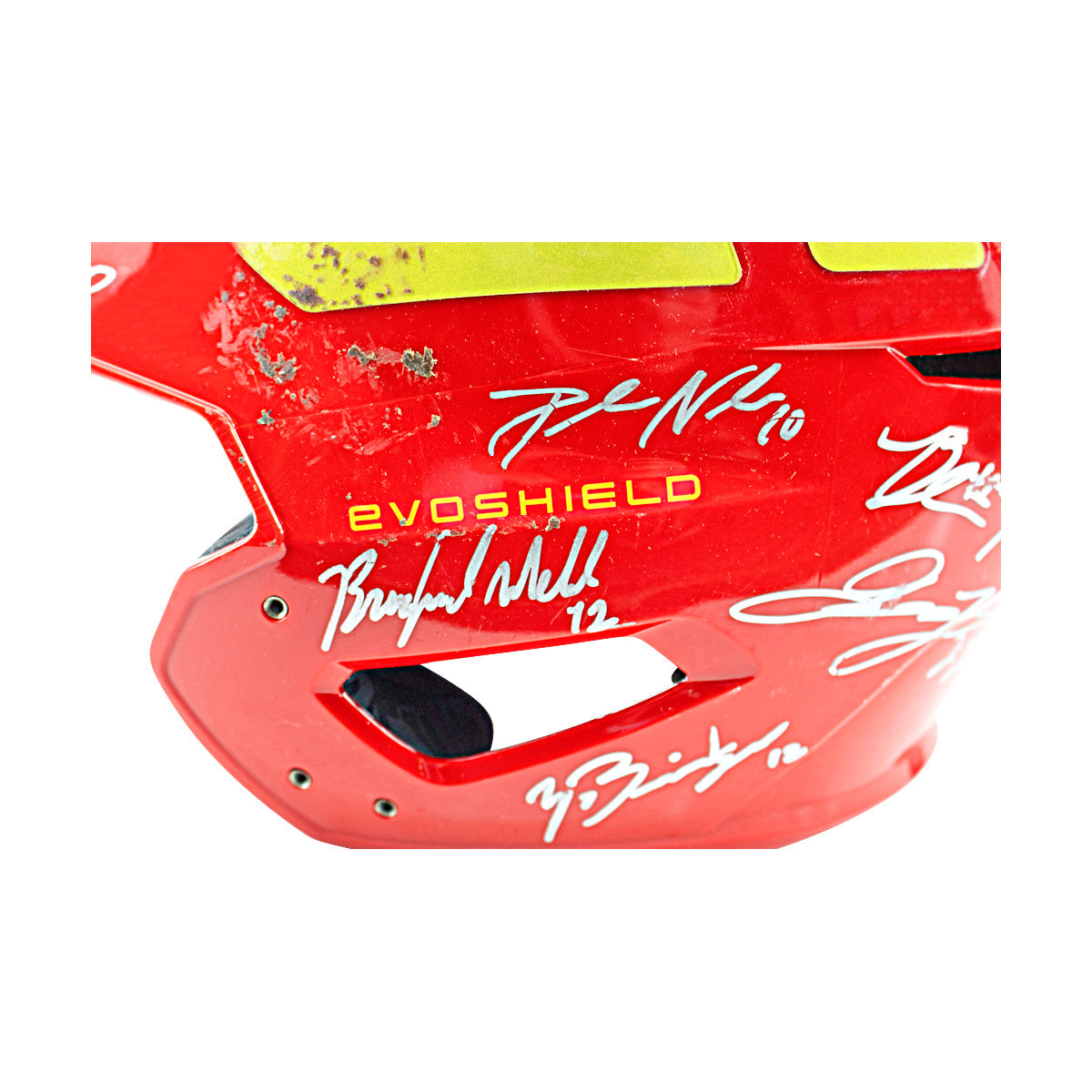 Firefighters 2024 Team Signed Game Used Helmet - Alex Bentley Helmet