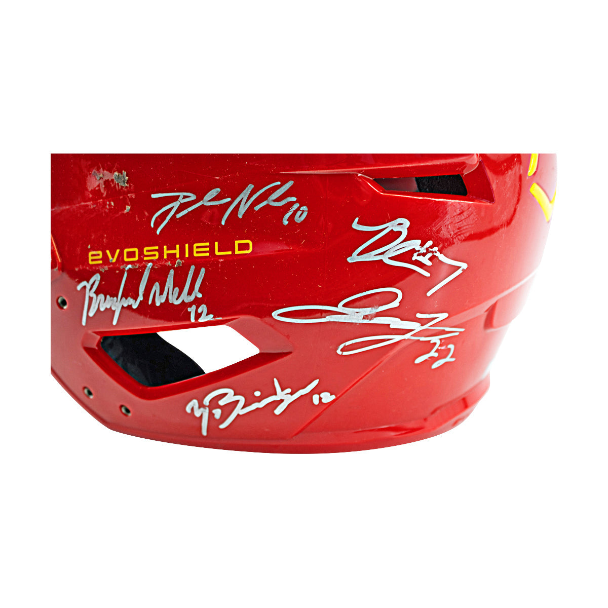 Firefighters 2024 Team Signed Game Used Helmet - Alex Bentley Helmet