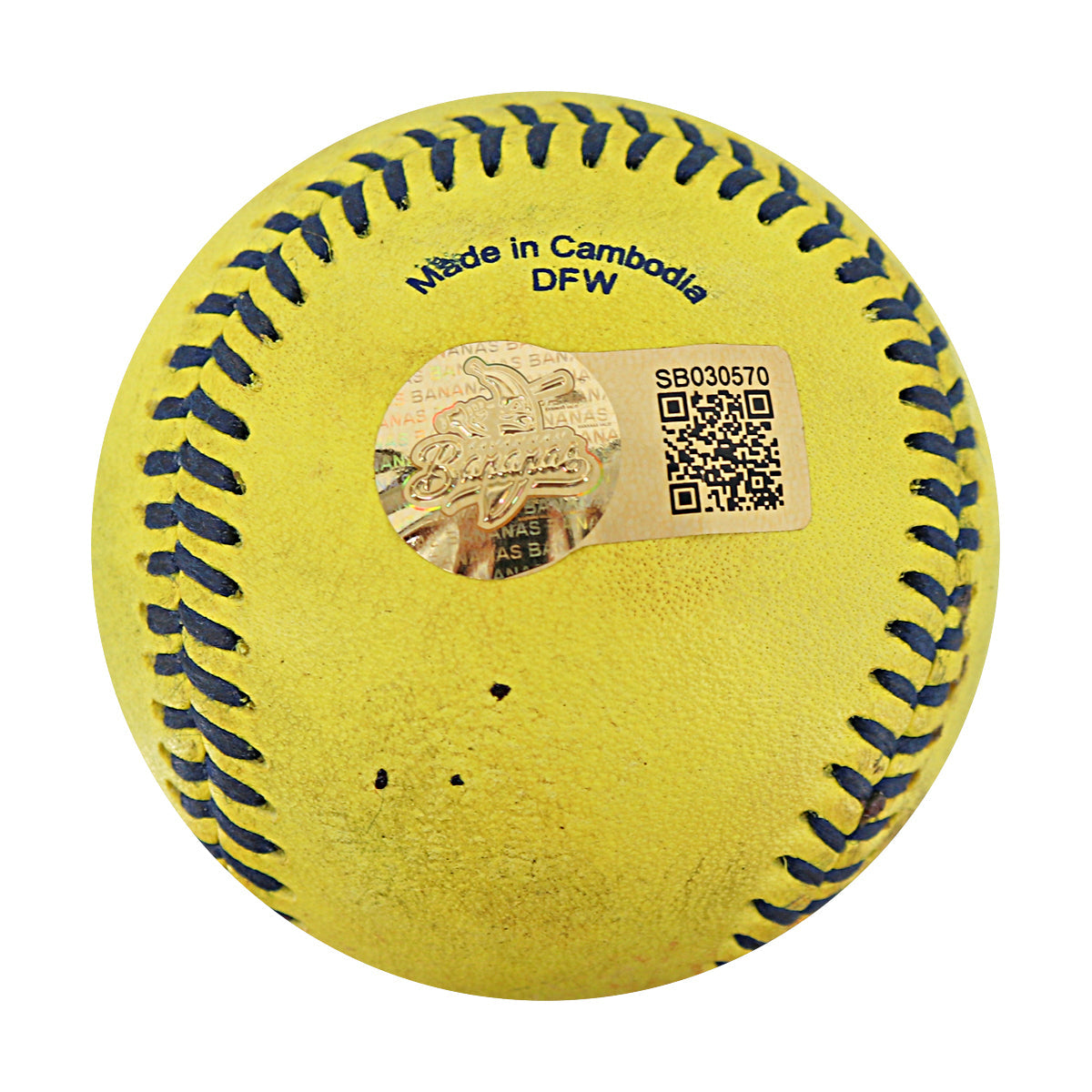 Ron Franklin Jr Autographed Inscribed Game Used Banana Ball w/Case 8.2.25 Camden Yards