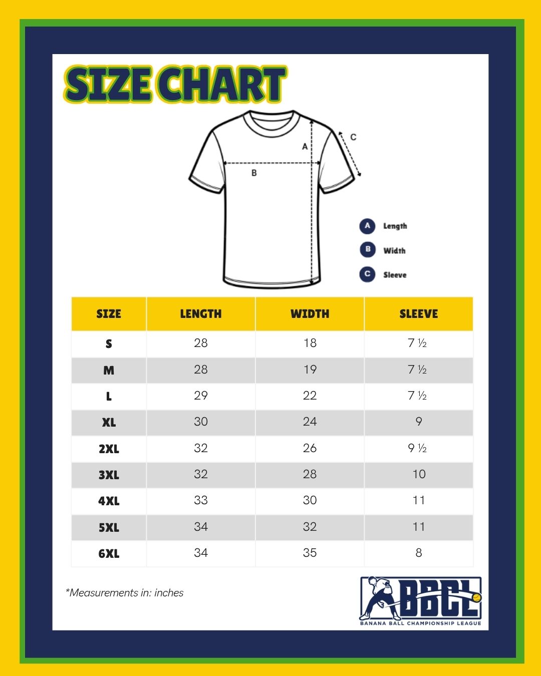 Bananas Short Sleeve Primary Logo Tee - Heathered Navy