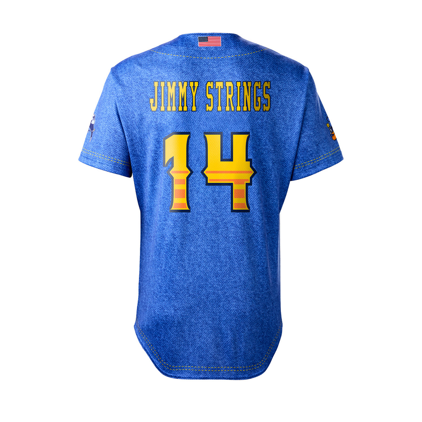 Tailgaters Jimmy Strings (James Taubl) #14 Player Jersey - Denim