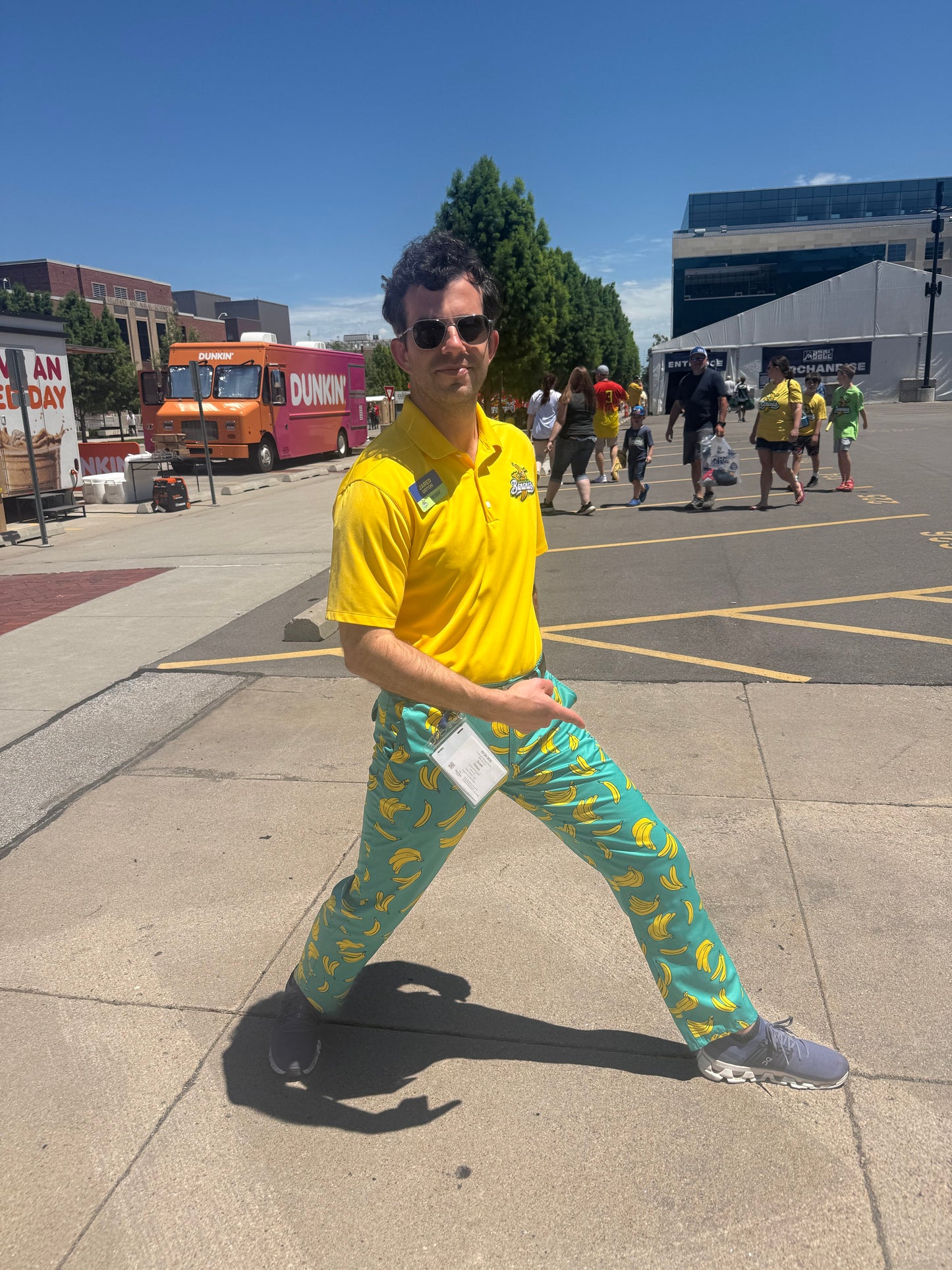 Jared Orton Game Worn Green Banana Pants 6.13.26 Lincoln NE
