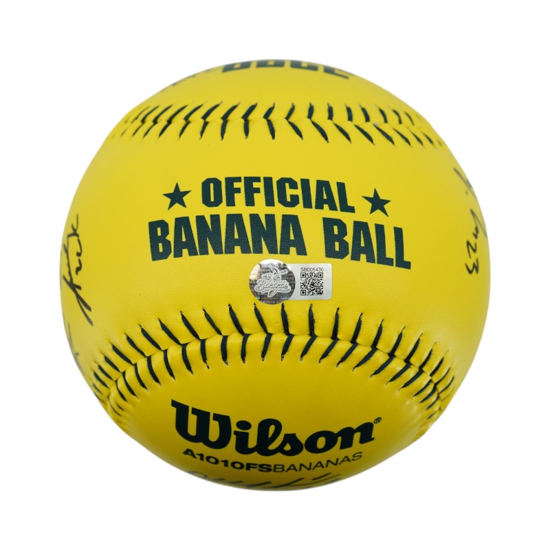 Loco Beach Coconuts 2026 Inaugural Team Signed Oversized Banana Ball
