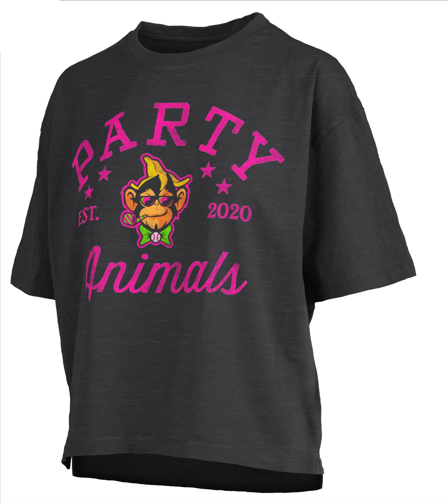 WOMEN'S Party Animals Jade Motley Mid Rise Tee