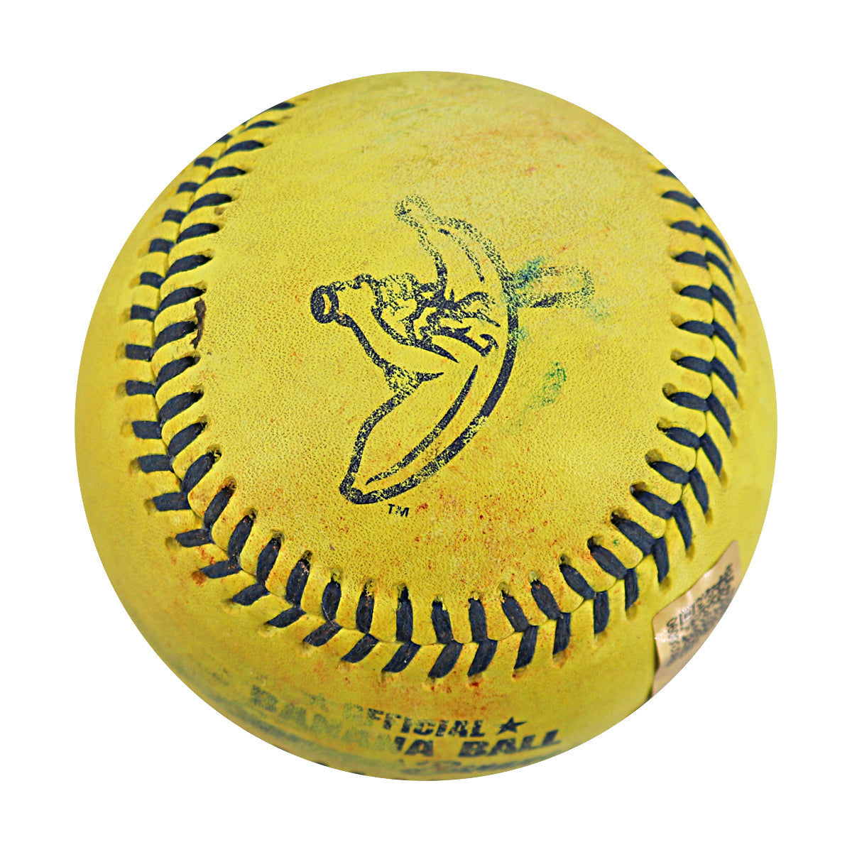 Jason Swan Party Animals Autographed and Inscribed Game Used Banana Ball from 3/15/25 at Tampa - Top 4 Foul Ball