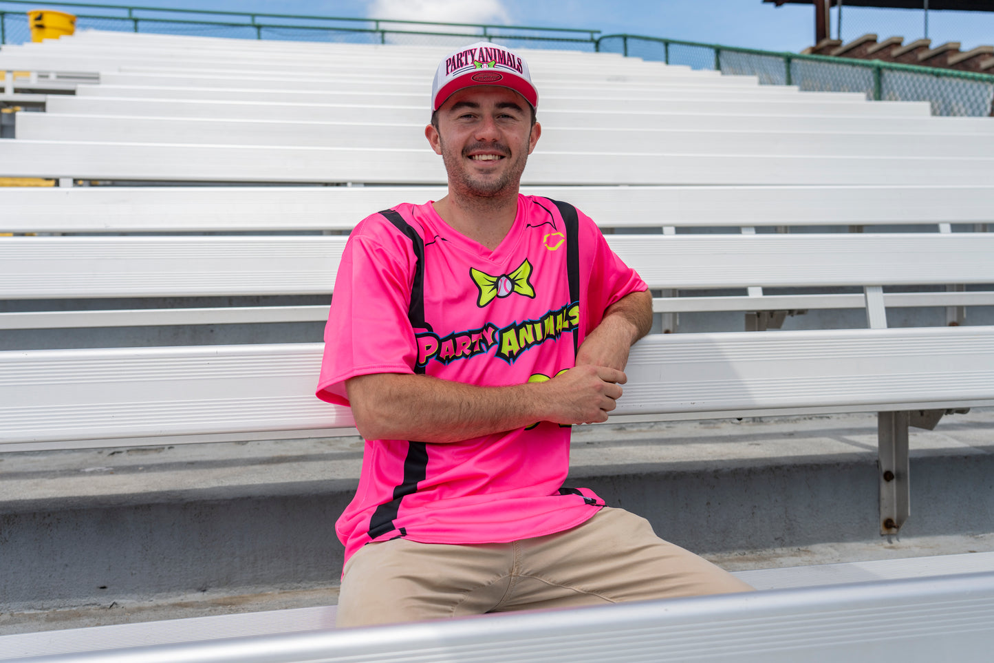 Party Animals EvoShield Short Sleeve Jersey - Pink Suspenders