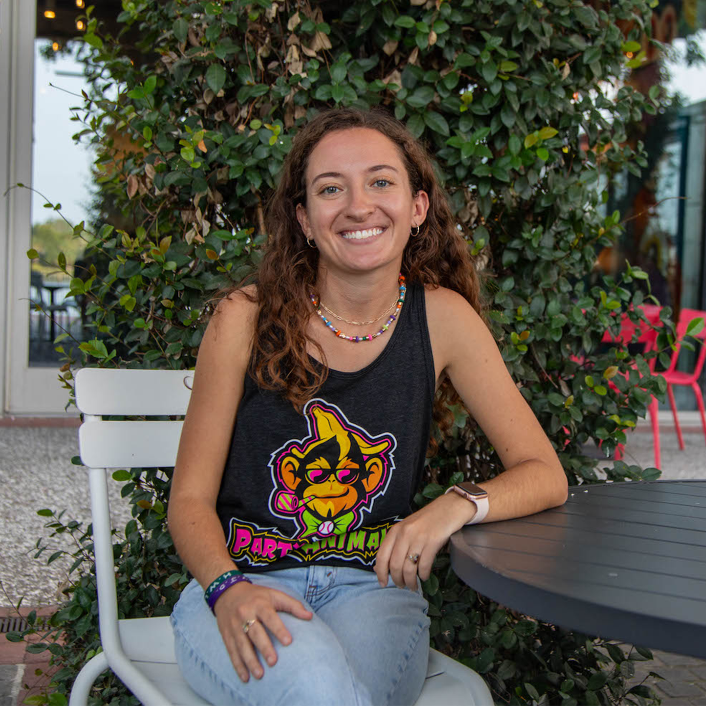 Party Animals Primary Logo Tank - Charcoal Gray