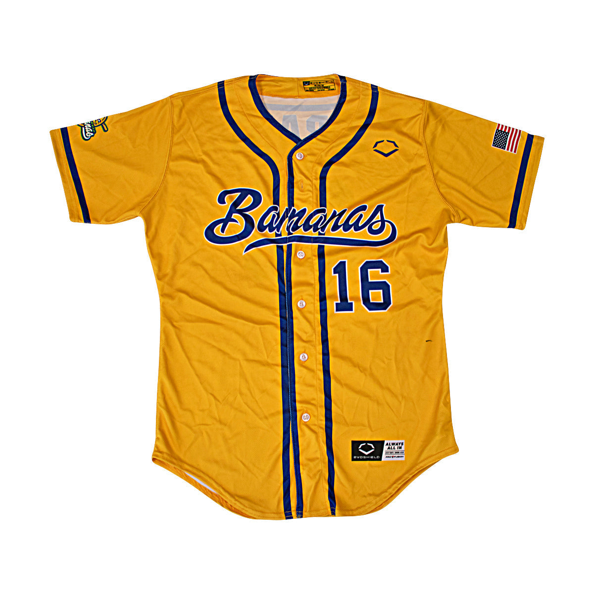 Adam Virant Autographed Game Worn Savannah Bananas Jersey from Fenway Park Game on 6/8/2024