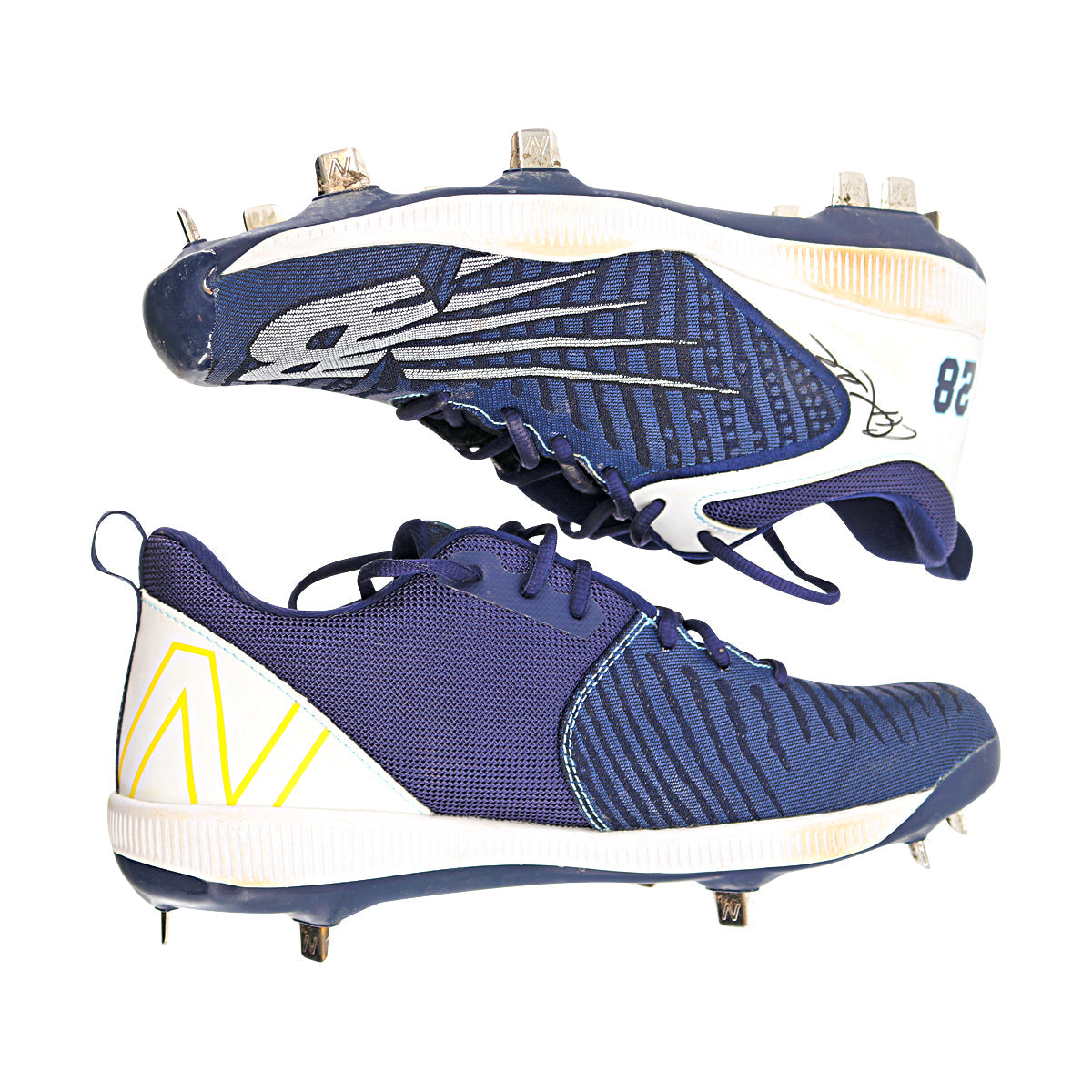 Corey Kluber "Former Cleveland Indian" Autographed Game Worn Pair of Size 11 New Balance Cleats from Savannah Banana Progressive Field Game on 8/10/2024