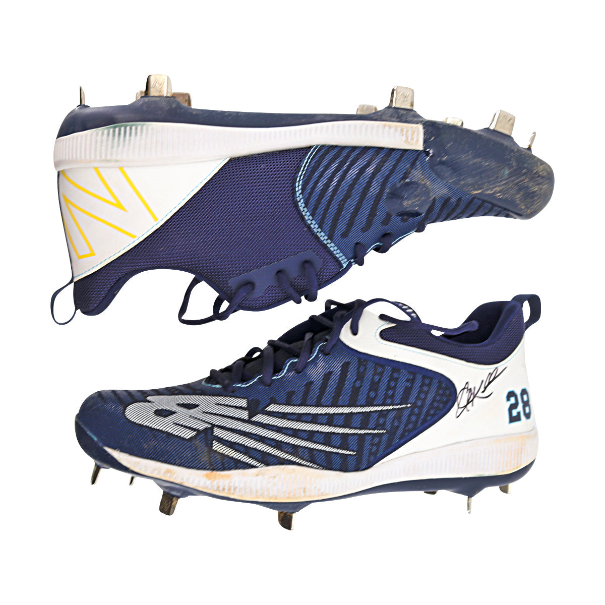 Corey Kluber "Former Cleveland Indian" Autographed Game Worn Pair of Size 11 New Balance Cleats from Savannah Banana Progressive Field Game on 8/10/2024