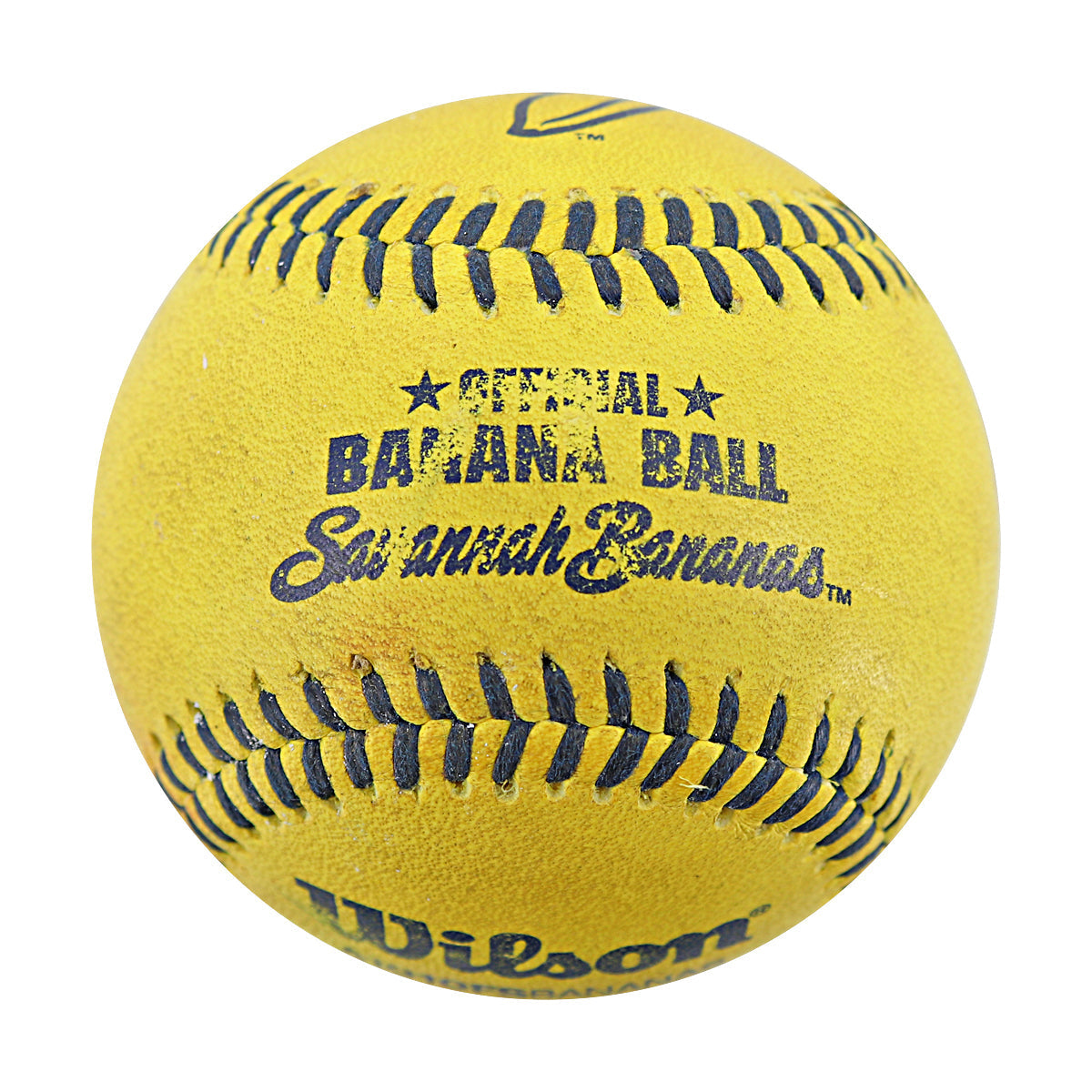 Savannah Bananas Game Used Banana Ball from 8/10/2024 Game at Cleveland Progressive Field - First Trick Play Out Ball