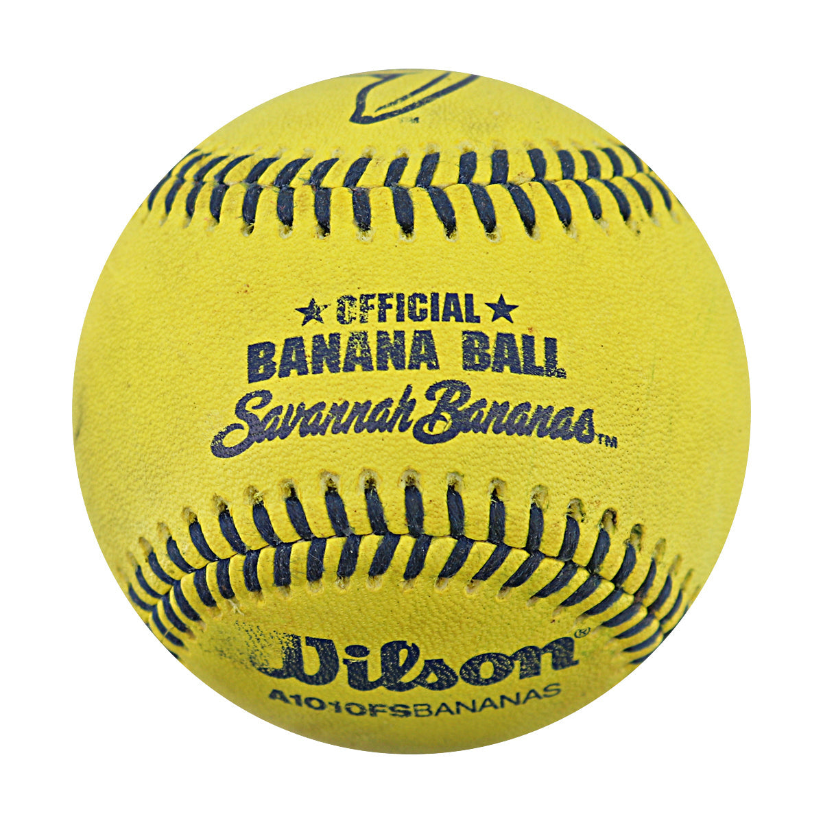 Savannah Bananas 2024 Game Used Baseball from Philadelphia Citizens Bank Park - 9/21/24 - 1st Pitch Bananas, 1st Hit and HR Animals