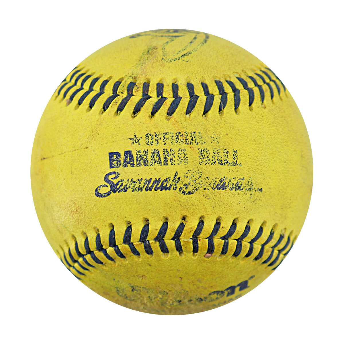 Savannah Bananas 2024 Game Used Baseball from Philadelphia Citizens Bank Park - 9/21/24 - 1st Strikeout Bananas Pitcher (Niznik)