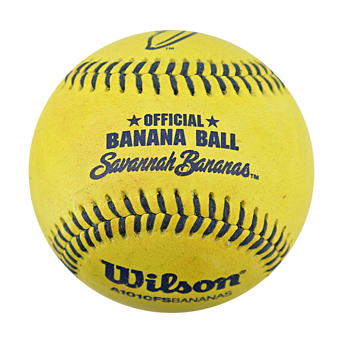 Savannah Bananas 2024 Game Used Baseball from Philadelphia Citizens Bank Park - 9/21/24 - 1st Trick Play Bananas Fielder (Cox)