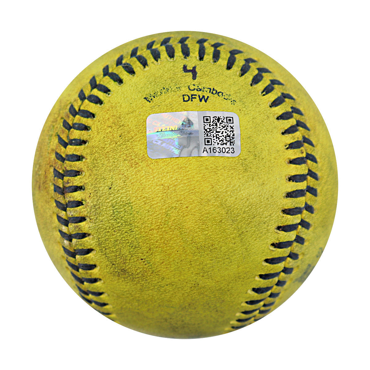 Savannah Bananas 2024 Game Used Baseball from Philadelphia Citizens Bank Park - 9/21/24 - 1st Pitch Animals, 1st Hit Bananas