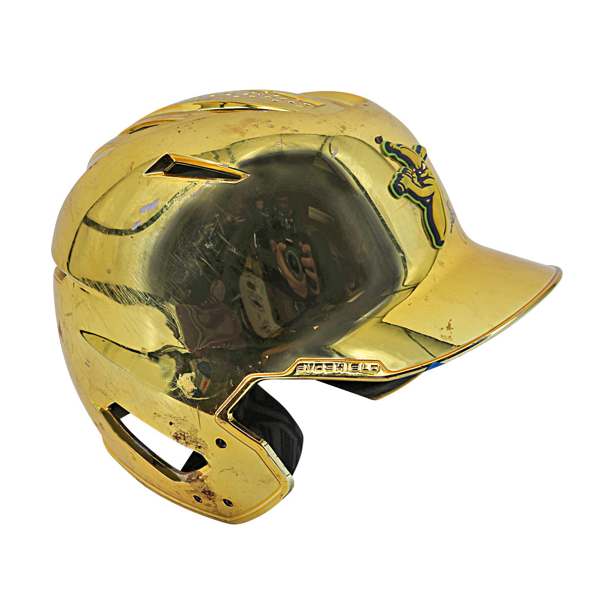 Ryan Howard Autographed Savannah Bananas 2024 Game Used Golden Batter Helmet from Philadelphia Citizens Bank Park - 9/21/24