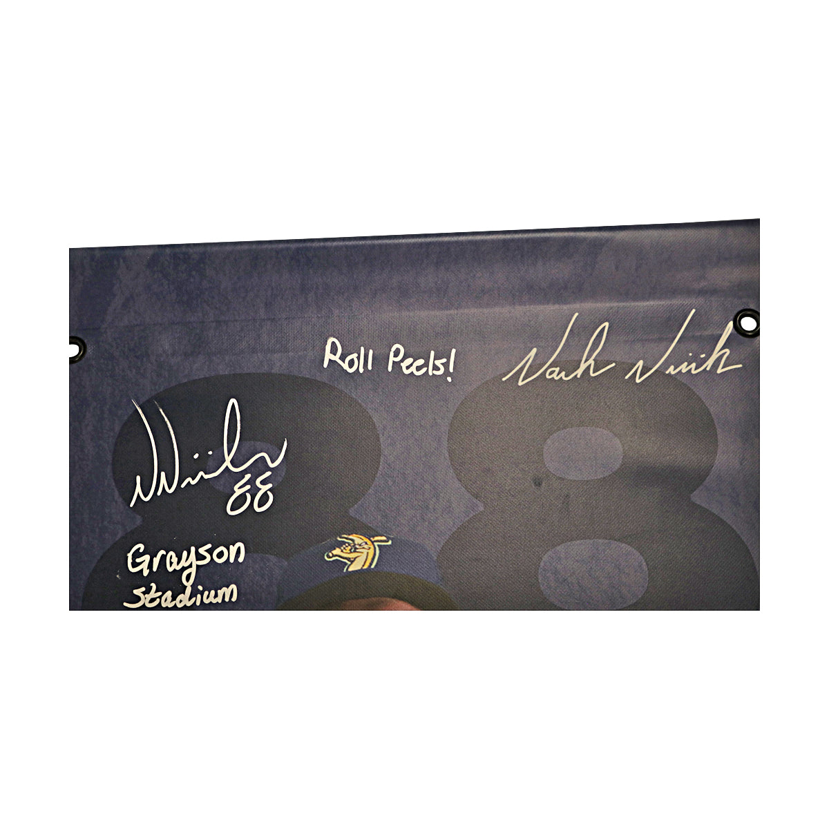 Noah Niznik Autographed Inscribed Savannah Bananas 2024 Grayson Stadium 24"x35" Vinyl Banner