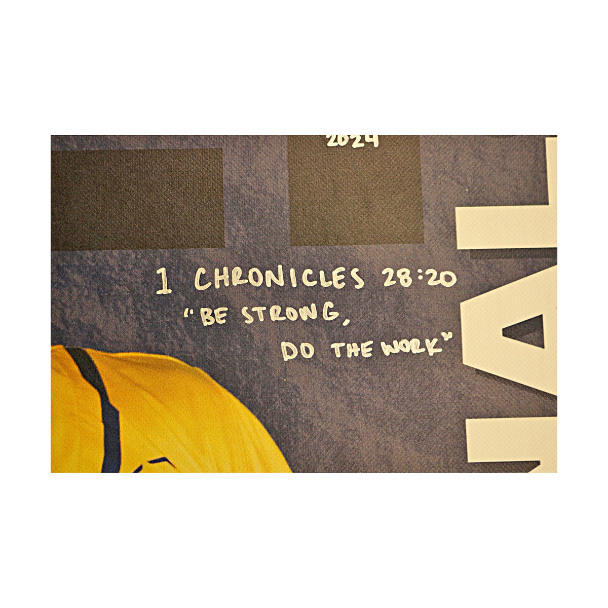 Jared Donalson Autographed Inscribed Savannah Bananas 2024 Grayson Stadium 24"x35" Vinyl Banner
