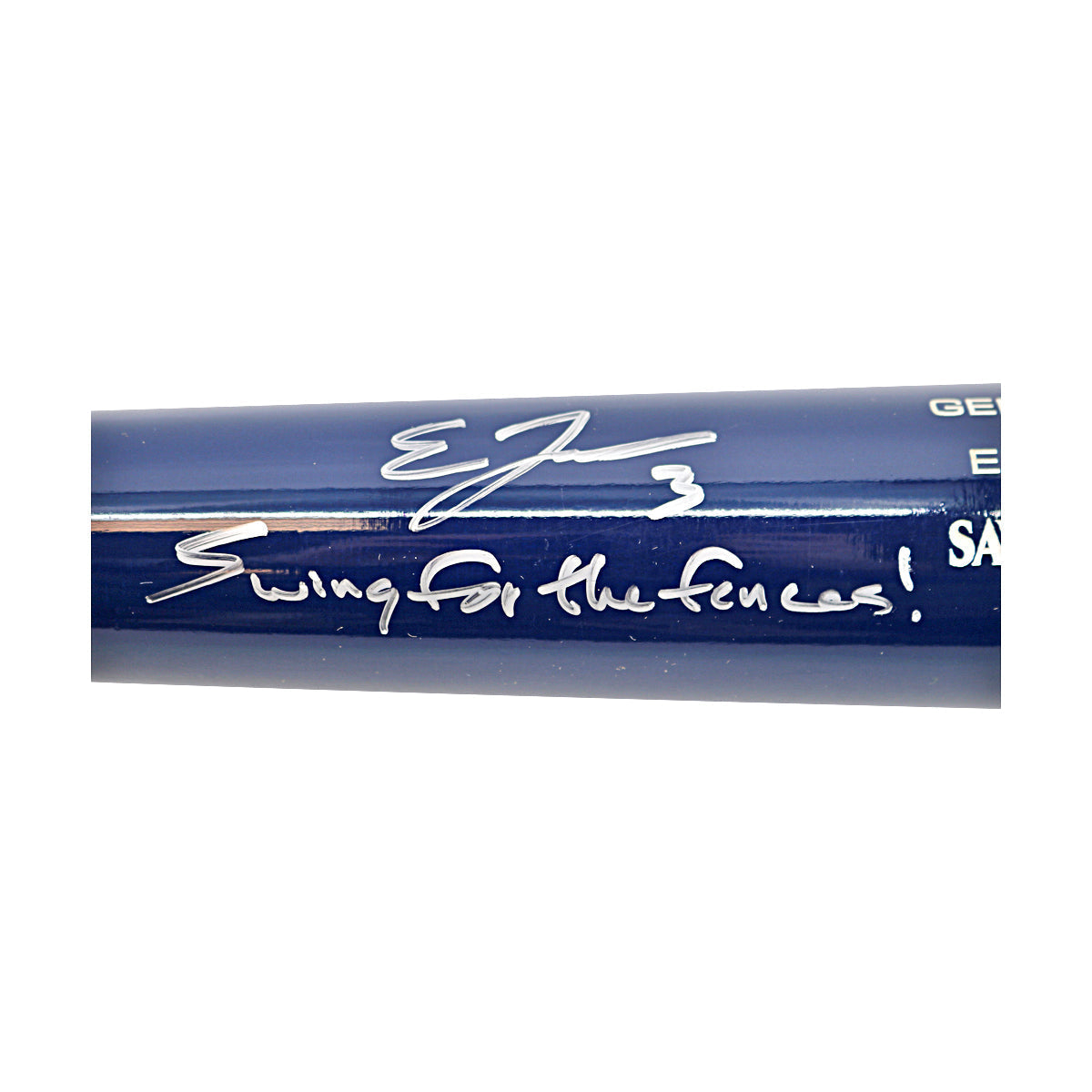 Eric Jones Savannah Bananas Autographed Inscribed 'Swing for the Fences' LS H267 Game Model 2025 Bat