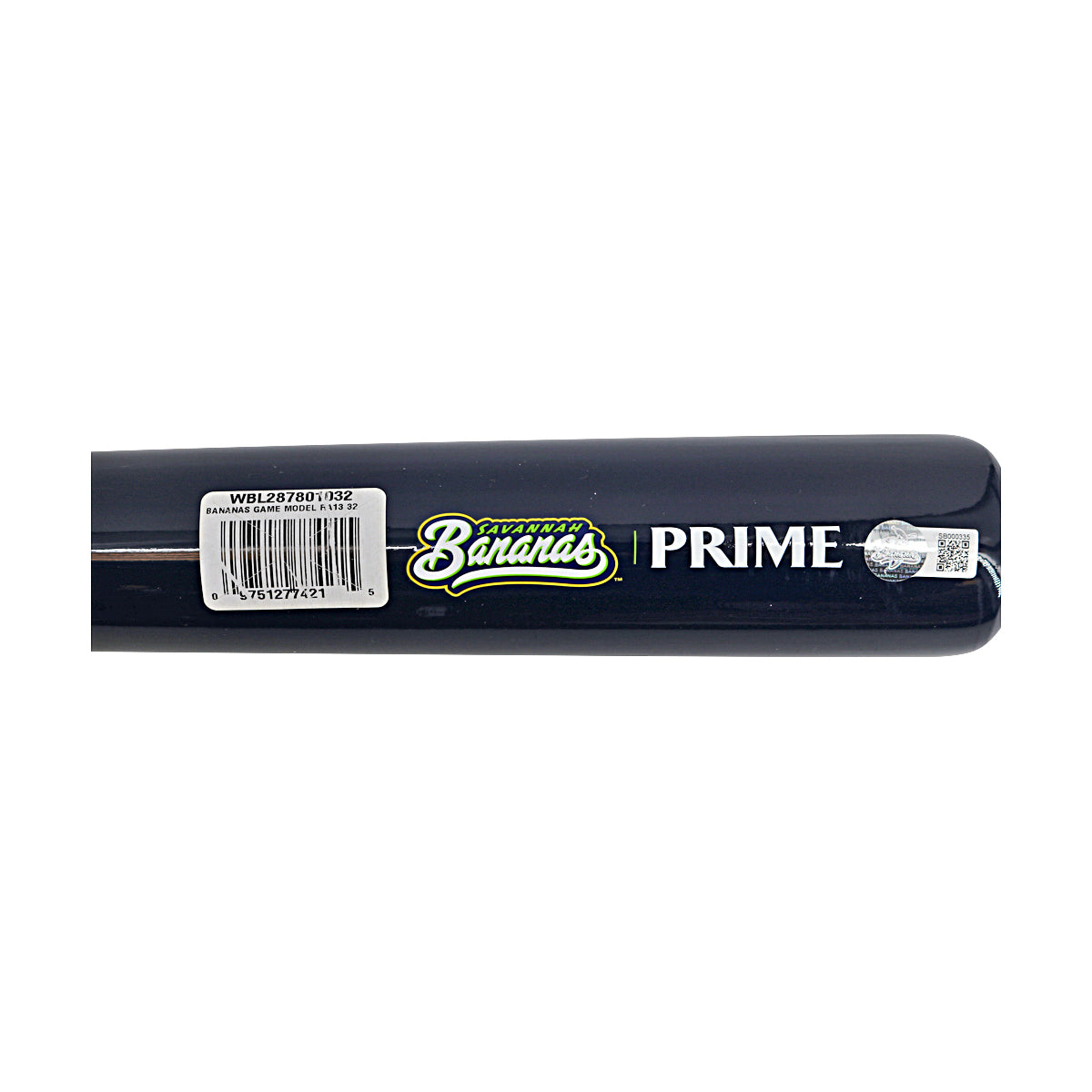 Robert Anthony Cruz Savannah Bananas Autographed Inscribed 'Go Bananas' LS RA13 Game Model 2025 Bat