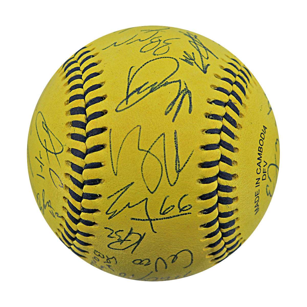 Savannah Bananas 2025 Team Autographed Wilson Banana Ball