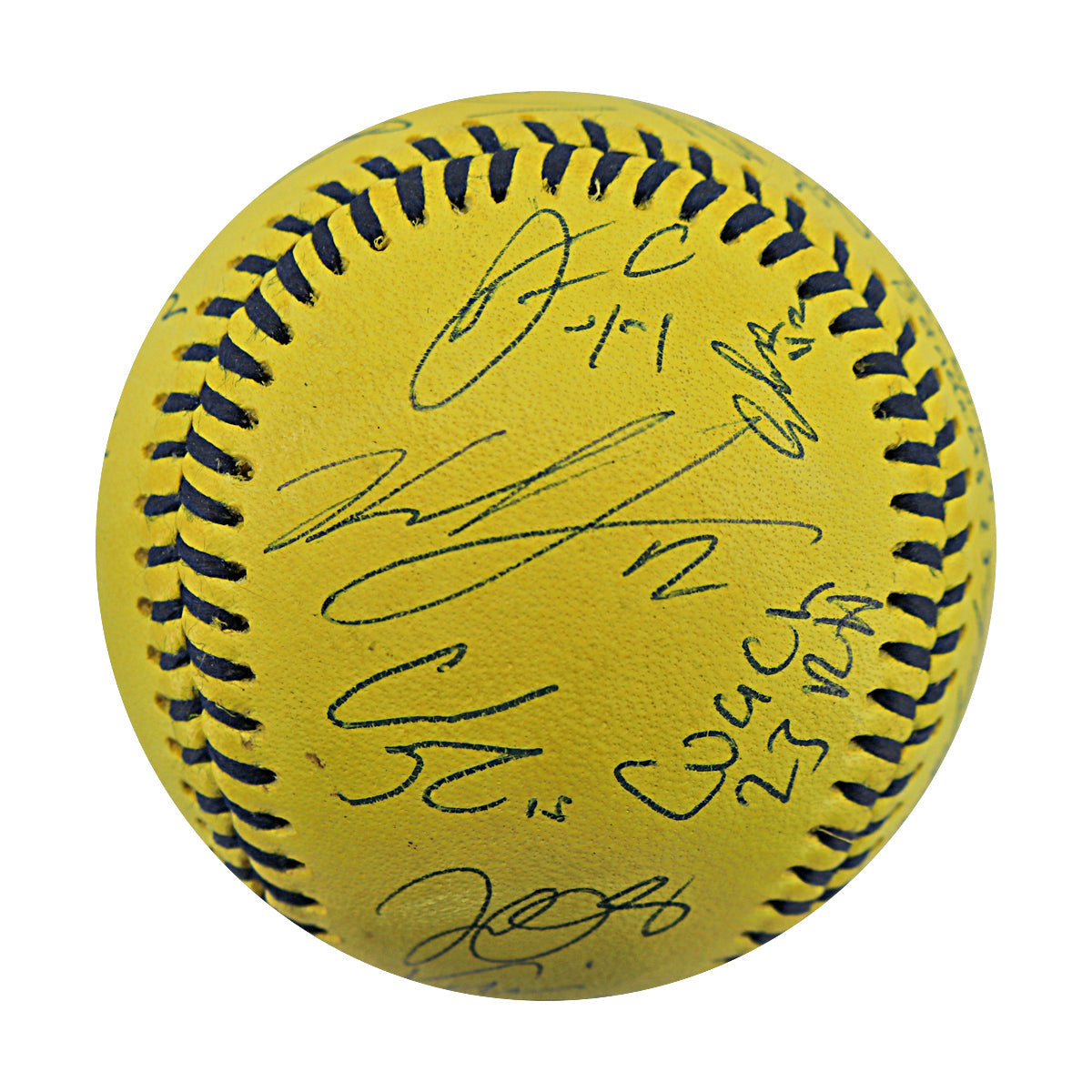 Savannah Bananas 2025 Team Autographed Wilson Banana Ball