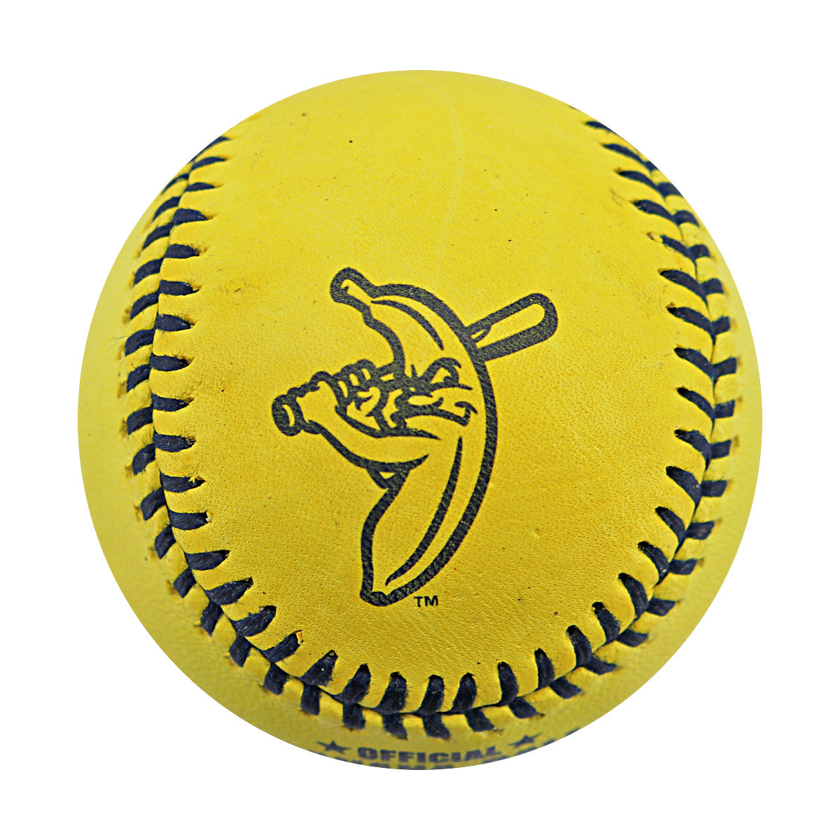 Robert Anthony Cruz Savannah Bananas Autographed Inscribed 'RAC Taught Me' Wilson Banana Ball