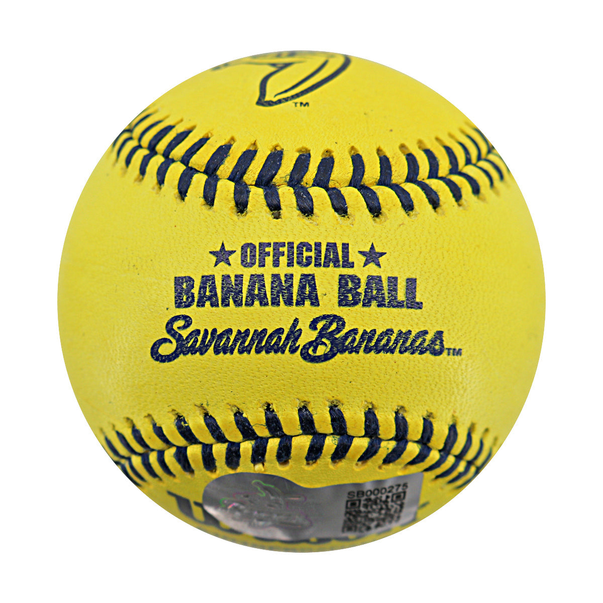 Robert Anthony Cruz Savannah Bananas Autographed Inscribed 'RAC Taught Me' Wilson Banana Ball