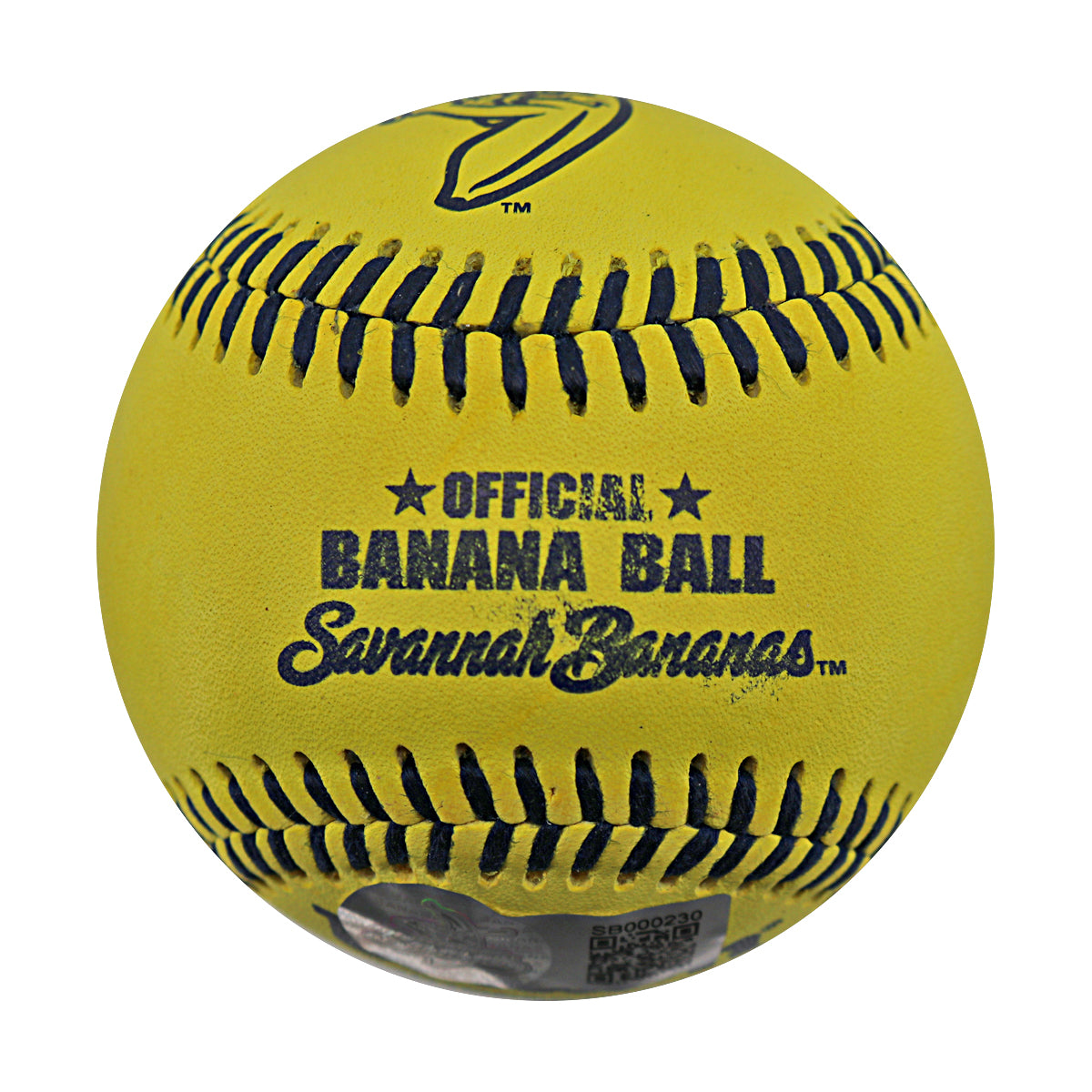 Robert Anthony Cruz Savannah Bananas Autographed Inscribed 'Lets Grow' Wilson Banana Ball