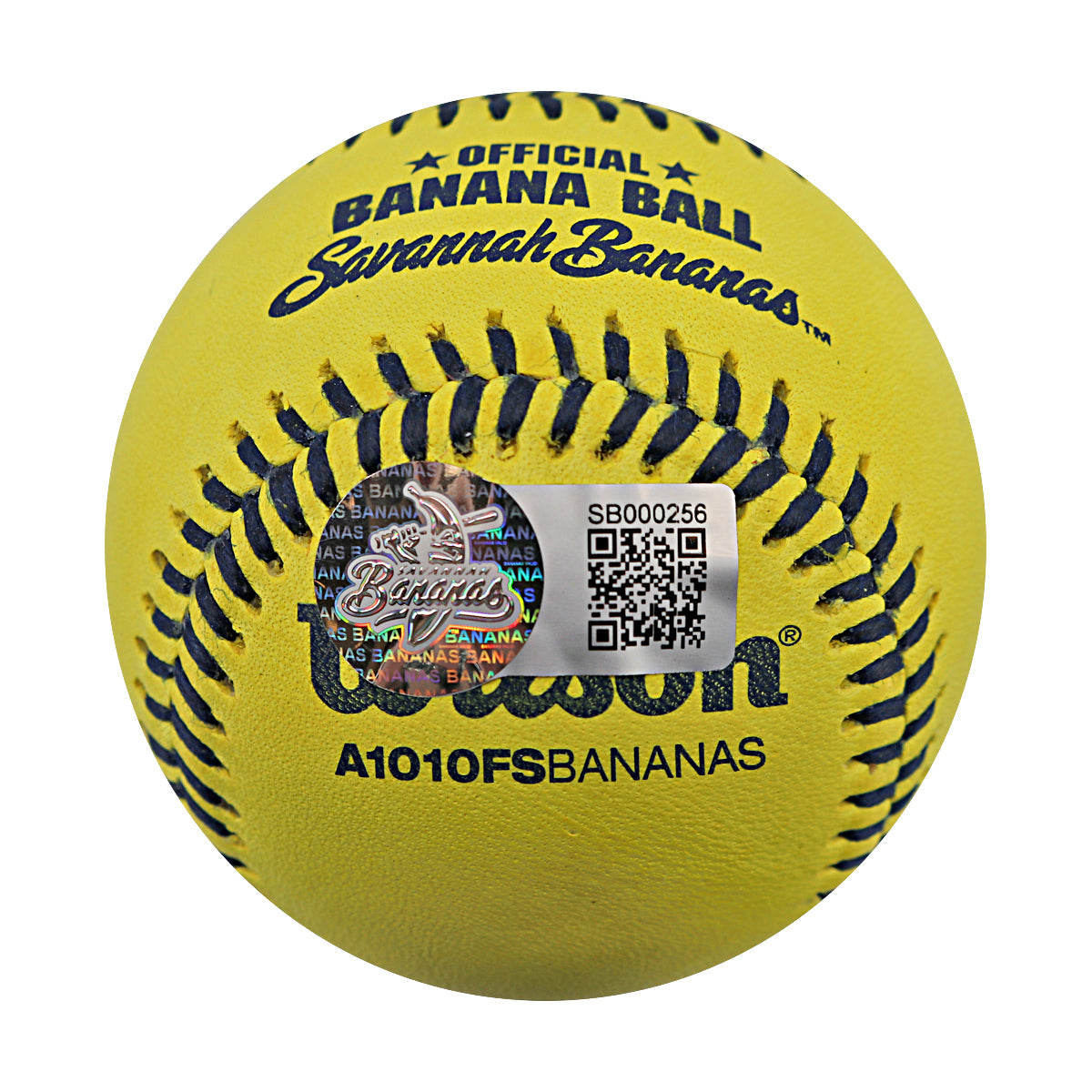 Jackson Olson Savannah Bananas Autographed Wilson Banana Ball