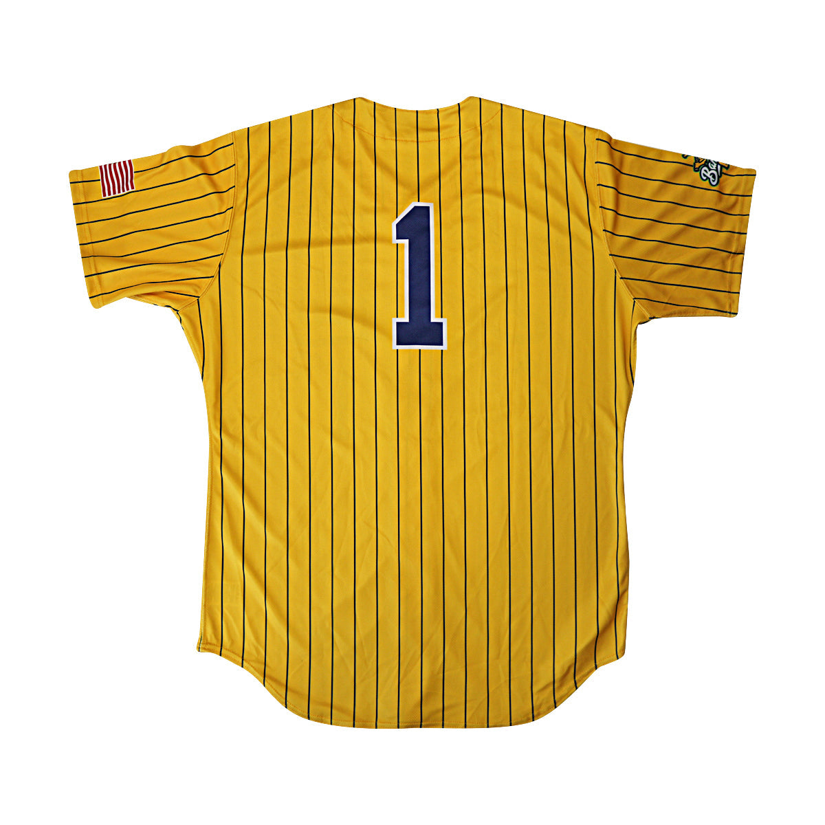 Savannah Bananas 2025 Team Autographed Game Model Bananas Yellow Pinstripe Evoshield Jersey