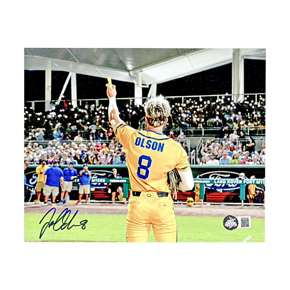 Jackson Olson Autographed Savannah Bananas 8x10 Photograph