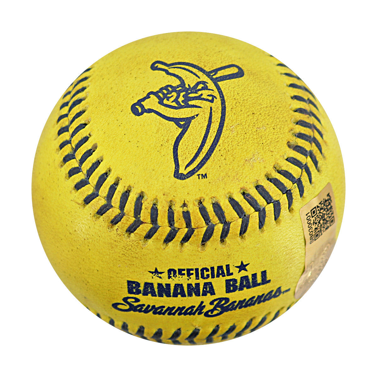 Jared Donalson Savannah Bananas Autographed and Inscribed Game Used Banana Ball from 3/29/25 at Atlanta - First Pitch of Game
