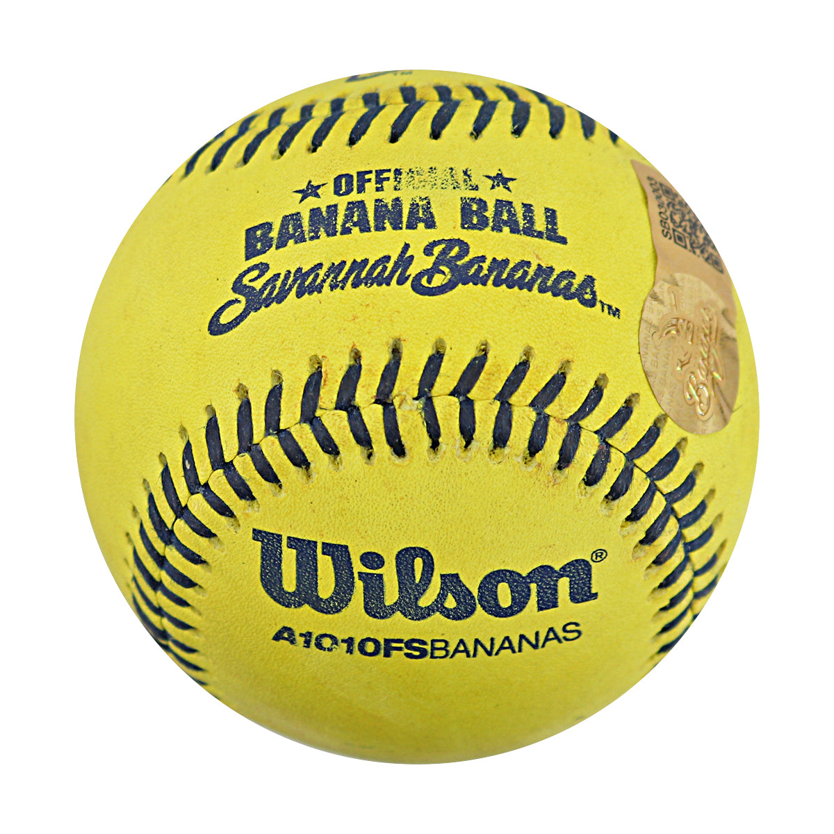 Andy Cosgrove Party Animals Autographed and Inscribed Game Used Banana Ball from 3/29/25 at Atlanta - Top 1st Foul Ball