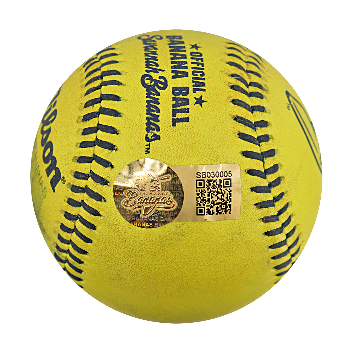 Chase Achuff Party Animals Autographed and Inscribed Game Used Banana Ball from 3/29/25 at Atlanta - Top 2 Foul Ball